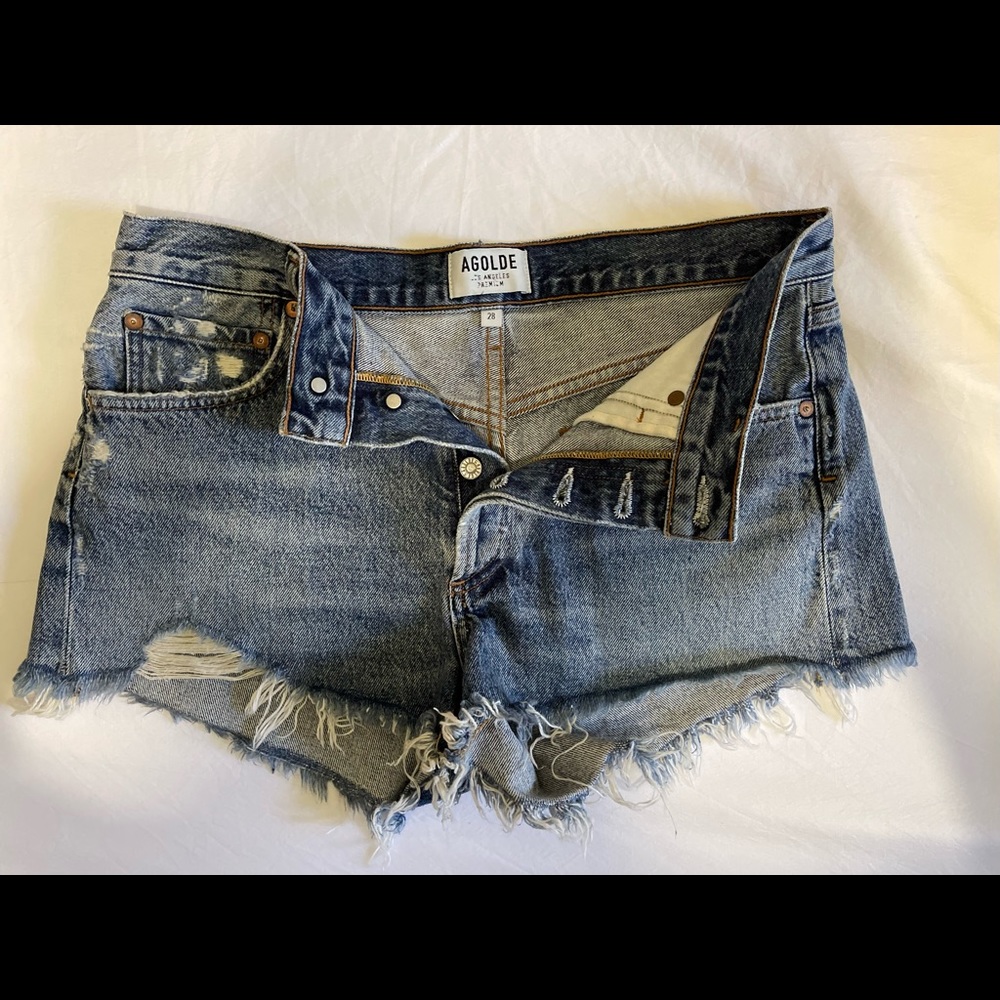 AGOLDE Parker Cutoff Short Dark blue size 28